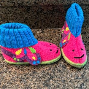 Garnet Hill Kids Boiled Wool Slipper boots